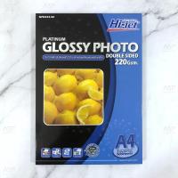ราคา กระดาษโฟโต้ กระดาษผิวมันพิมพ์ได้ 2 ด้าน A4 พิมพ์อิงค์เจ็ท Hi jet Glossy Photo Double Sided 220 gsm 50 แผ่น แพ็ค (10249780687)