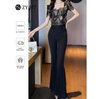 ราคา 1024ZY HT EraVogue ชุดเซ็ท 2 ชิ้น ผญ เสื้อแขนสั้น กางเกงขาบาน ชุดทำงาน ชุดไฮโซ ชุดเกาหลี จั๊มสูทผู้หญิง ชุดจั๊มสูทหญิง 50196 (20733611202)