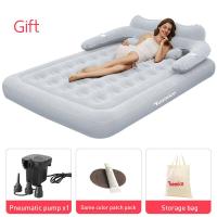 ราคา Upim เบาะนอนเป่าลม เตียงเป่าลม โซฟาปรับนอน รุ่นใหม่ ที่นอนเป่าลม เบาะนอนเป่าลม เตียง พร้อมที่วางแก้ว PVC inflatable car air mattress bed sofa (15952533893)