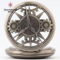 ราคา นาฬิกาพกควอตซ์สำหรับทุกเพศสไตล์วินเทจคลื่นความโน้มถ่วงหมายเลขอาราบิกกลวงสร้อยคอพร้อมจี้ (20057269737)