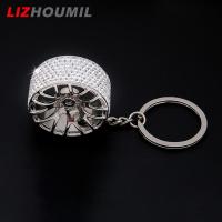 ราคา LIZHOUMIL Car Key Ring Fashion Hub Design Diamante Keychain Pendant for Key Decoration (20762520084)