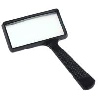 ราคา แว่นขยายแว่นขยายอ่านหนังสือสี่เหลี่ยมความคมชัดสูง10X แบบพกพาเลนส์กระจกสำหรับแว่นขยายอ่านหนังสือคนชรา (17090811512)