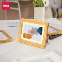 ราคา Deli กรอบรูป กรอบรูปมินิมอล ขนาด 4x6 5x7 6x8 นิ้ว A4 ขาว ดำ สีไม้ หูแขวนผนัง ภาพเสริมที่ระลึก มีขาตั้งและแขวน Photo Frame (14978306561)
