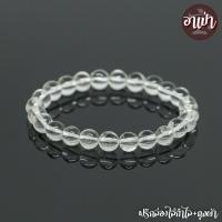 ราคา อาเป่า หินเคลียร์ควอตซ์ หินคริสตัลควอตซ์ Clear Quartz Crystal Quartz ขนาด 8 มิล คัดหิน หินแห่งความมั่งคั่งอุดมสมบูรณ์ หินเขี้ยวหนุมาน กำไลหินสี (1790916555)