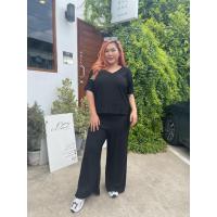 ราคา สาวอวบ เซ็ทได้ 2 ชิ้น เสื้อคอวี กางเกงขายาว สาวอวบ ผ้าท็อฟฟี่ใส่สบายมาก ผ้าไม่ต้องรีด ทิ้งตัวสวย (20404212586)