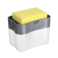 ราคา Sponge Soap Dispenser 2 In 1 Dishwashing Liquid Dispenser for Kitchen Sink Dish Washing Soap Dispenser Kitchen Soap Pump Dispenser Caddy great gift (16089440934)