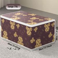 ราคา 1ชิ้นกระเป๋าจัดระเบียบเสื้อผ้าสีน้ำตาลกาแฟและหมีพิมพ์ลายหมีสีเทาสำหรับกางเกงยีนส์และผ้ายีนส์กล่องเก็บชุดชั้นในผ้าไม่ทอ (20676690064)