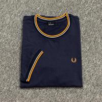 ราคา FRED PERRY Fred Perry เสื้อยืดคอกลมมีหูข้าวสาลีเสื้อยืดคอกลมมีปกลูกไม้ผ้าฝ้ายบริสุทธิ์เสื้อซับในแฟชั่นลำลอง (18044637727)