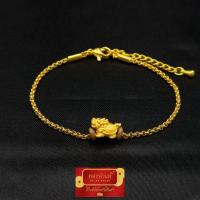 ราคา ทองแท้ สร้อยข้อมือ เต่ามังกร ทองคำแท้ 99 99 หนัก 0 45 กรัม งานนำเข้าฮ่องกงแท้ มีใบรับประกันทอง (7498213896)