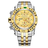 ราคา TEMEITE นาฬิกาสีทองสำหรับชายปฏิทินสแตนเลสสตีลนาฬิกาข้อมือควอตซ์แฟชั่นของผู้ชายนาฬิกาเรือนใหญ่แบรนด์นาฬิกาสุดหรู (9412920663)