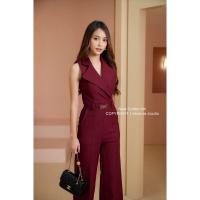 ราคา จั๊มสูทปกเชิ้ต ติดอะไหล่ตรงเอว ผ้า Topshop เก็บทรงสวย แถมส่งฟรี (19214824157)