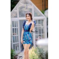 ราคา พร้อมส่ง S 4XL GANNIESHOP X6 JS jumpsuit จั้ม จั้มกางเกง จั๊มสูท จั๊มสูทแขนกุด ชุดสีชมพู ชุดสีน้ำเงิน จั้มกางเกงกระโปรง จั้มสูทขาสั้น ชุดลายดอก (18764155079)