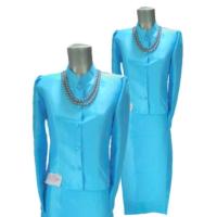 ราคา ชุดไทยจิตรลดาสีฟ้าเข้ม เสื้อ ผ้าถุงเย็บสำเร็จรูป ตัดเย็บด้วยผ้าไหม ซับในทั้งตัว งานจากห้องเสื้อ สุภาพ เรียบร้อย สง่างาม (12079124905)