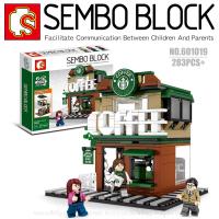 ราคา บล็อกตัวต่อร้านค้าขนาดกลาง พร้อมมินิฟิกเกอร์ SEMBO BLOCK 601017 601060 (5455590179)