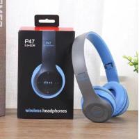 ราคา ของแท้ 100 หูฟังบลูทูธ P47 เสียงดี Wireless Bluetooth Stereo Headset หูฟังบลูธูทไร้สาย (10473392935)