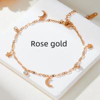 ราคา OYJR สร้อยข้อเท้าสแตนเลส จี้จันทร์ดาว สร้อยข้อเท้าแฟชั่นสำหรับผู้หญิง สวยๆ (21219510102)