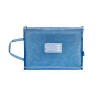 ราคา ICELUE กระเป๋าแฟ้มกระดาษสองชั้นแบบมีซิปกระเป๋าใส่เอกสารของโรงเรียนกระเป๋าถือเก็บของกระเป๋า A4ป้องกันกระเป๋าเอกสารแฟ้มซอง (20825340094)