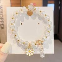 ราคา สร้อยข้อมือลูกปัดคริสตัลลายดอกเดซี่ขนาดเล็กสำหรับผู้หญิงดีไซน์เกาหลีใหม่ (12078174082)