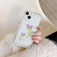 ราคา เคส สําหรับ iPhone 11 13 14 12 Pro Max 7 8 SE Plus XR X XS 6 เคสไอโฟน ดอกทิวลิปสีม่วง เคสโทรศัพท์มือถือ ทิวลิป เคสโทรศัพท์ ดอก เคสใส (20359608706)