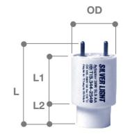 ราคา อะแดปเตอร 1คู่ หัวแปลงหลอด สำหรับแปลงหลอด T5 ฟลูออเรสเซนต์ 14W 28W เป็นT8 (16467207701)