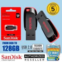 ราคา SanDisk Cruzer Blade CZ50 128GB 64GB 32GB 16GB USB Drive 2 0 Compact Disk Flash Memory for Mobile PC Laptop แฟลชไดร์ฟแท้ (21198614756)