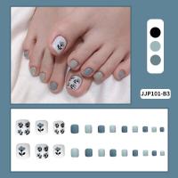 ราคา 24 ชิ้น สไตล์เกาหลี เล็บเท้า เล็บเท้าปลอม 3D แบบกันน ลายการ์ตูนน่ารัก (15319408894)