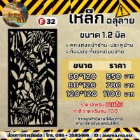 ราคา รั้วบ้าน ป้ายกำแพง เหล็กฉลุลาย หนา 1 2 มิล (20428635865)