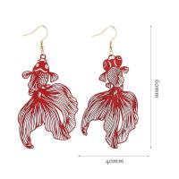 ราคา ต่างหูเครื่องประดับป๊อปปลาทองสีแดงกลวงต่างหูเพนท์สไตล์จีนต่างหูระย้าปลาทองวินเทจบุคลิกภาพเครื่องประดับอัญมณีสุภาพสตรี (19612398317)