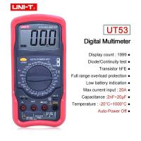 ราคา UT55ทรานซิสเตอร์ไฟฟ้า UNI T มัลติมิเตอร์แบบดิจิทัล UNนิ T 1000V AC DC DMM ดิจิตอลมัลติมิเตอร์แบบ (20485169030)