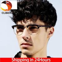 ราคา CLIBERโลหะครึ่งกรอบแว่นอ่านหนังสือกรอบผู้ชายคลาสสิกแบนกระจกแว่นตากรอบชายและหญิงแบนแว่นตา (3428062625)