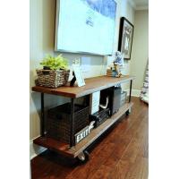 ราคา ชั้นวางทีวีไม้จริง สไตล์ลอฟท์ (9422797247)