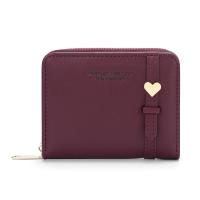 ราคา Bolsa FOREVER YOUNG included Womens SHORT Wallet MINI multifunctional Zipper Coin purse lychee Pattern Student Money CLIP purse (18945177866)