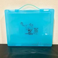 ราคา กล่องแฟ้ม กล่องใส่เอกสาร กล่องพลาสติก A4 มีหูหิ้ว ลาย travel กล่องใส่ของ 6 สี (21242513692)