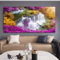 ราคา น้ำตกทิวทัศน์ผ้าใบจิตรกรรม HD พิมพ์ห้องนอนผนังตกแต่งโปสเตอร์รูปภาพของขวัญ ไม่มีกรอบ (20864226228)