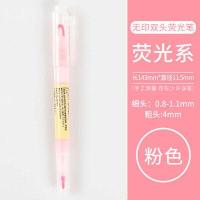 ราคา ปากกาไฮไลท์2หัว ปากกาเน้นข้อความ สีสวย มีให้เลือกหลายสี (21267596891)