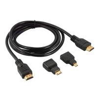 ราคา อะแดปเตอร์ MINI HDMI เชื่อมต่อ Micro HDMI สาย HDMI 3 In11 m 1 5เมตร HD คุณภาพสูงเข้ากันได้กับ PS3 HDTV DVD Xbox (21171128958)