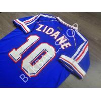 ราคา RETRO เสื้อฟุตบอลย้อนยุค ทีมชาติ France Home ฝรั่งเศส เหย้า ชุดแชมป์ฟุตบอลโลก ปี 1998 พร้อมเบอร์ชื่อ 10 ZIDANE (20846564956)