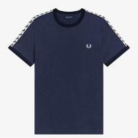 ราคา FRED PERRY FRED PERRY เสื้อยืดแขนสั้นสำหรับผู้ชายเสื้อยืดแขนสั้นผ้าฝ้ายคอกลมแท้ลำลองปักหูข้าวสาลีตกแต่งขอบ Tali Bahu Balenciagaละกัน (17944726315)