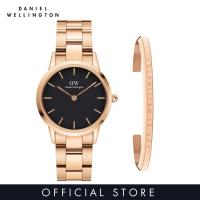 ราคา ชุดของขวัญ Daniel Wellington สำหรับผู้หญิง Iconic Link 32 RG สีดำ สร้อยข้อมือคลาสสิก RG เครื่องประดับขนาดเล็กและเซ็ตนาฬิกา (17653509638)