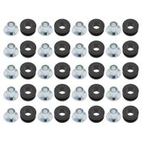 ราคา 20Pcs Motorcycle Rubber Grommets Kits Motorcycle Windshield Bolts for Honda Yamaha Suzuki Kawasaki Fairings Rubber (18693761875)
