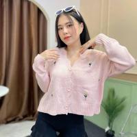 ราคา MesubShop เสื้อคลุมไหมพรม ทอลายปักดอกไม้ มินิมอลสุด ใสเ่ที่ยวคาเฟ่ ผ้ายืดเยอะ สาวอวบใส่ได้ รุ่น ดอกแพง (20629770941)