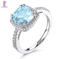 ราคา Lohaspie เครื่องประดับ2 3กะรัตจริงแหวนเงิน925เงินแท้ขายแหวนเงินประดับทับทิมท้องฟ้าสีฟ้าธรรมชาติ925เงินแหวนหมั้นแหวนแหวนพลอยราศีเกิดสำหรับผู้หญิงเครื่องประดับ (20620121042)