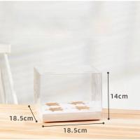 ราคา กล่องPETใส ฐานกระดาษสีขาว แพค 5 ชุด ใส่คัพเค้ก (20297604128)