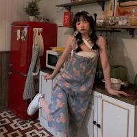 ราคา COD SDFERTEEEWE Womens Floral Denim Suspender Dress Summer Suspender Dress2021New Design Sense Small Elegant Long Dress (20043921516)