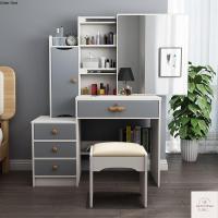 ราคา โต๊ะเครื่องแป้ง โต๊ะแต่งหน้า สไตล์เกาหลี ขาโต๊ะเป็นเหล็กเคลือบกันสนิมอย่างดีT837 (19996880756)