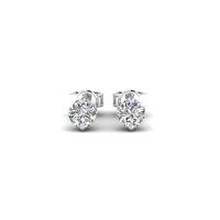 ราคา ต่างหูทอง 18KT ทรงดอกไม้ทิวลิป ประดับเพชร (10583298090)