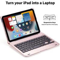 ราคา MD iPad เคสคีย์บอร์ดสำหรับ iPad Mini 6 2021ใหม่ iPad Mini 6 Mini 1 2 3 4 5คีย์บอร์ด125 โฟลิโออัจฉริยะ Hard ฝาหลังบลูทูธ iPad Mini 6th Generation พร้อมคีย์บอร์ดบางเฉียบป้องกัน (19276960274)