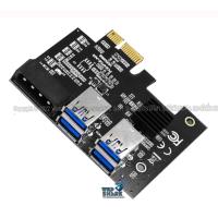 ราคา การ์ดแยก 1 ออก 4 PCIE ขยายช่องการ์ดจอ Pcie 1 To 4 Pci Express อะแดปเตอร์การ์ดโมดูล Pci E 1 X แบบมีไฟและแบบเคลือบทอง (12507031846)