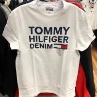 ราคา NEW American new Tommy Hilfiger tommys summer cotton round collar leisure logo printed letters short sleeve T shirt for men and women with money New style (21016039464)