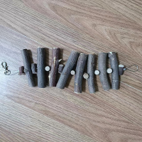 ราคา ของเล่นกัดแทะ ไม้แอปเปิ้ล ของเล่นกัดแทะนกแก้ว สำหรับหนูแฮมเตอร์ แกสบี้ กระต่าย กระรอก ชูการ์ไกรเดอร์ (21105471743)